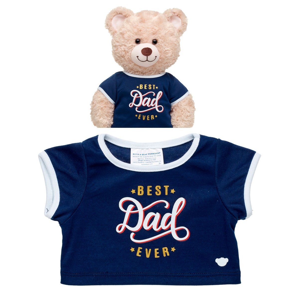 Polera Mejor Papa Build-A-Bear